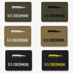 Patch velcro 6.5 Creedmoor - &Eacute;cusson tir sportif tiss&eacute; 10x7 cm