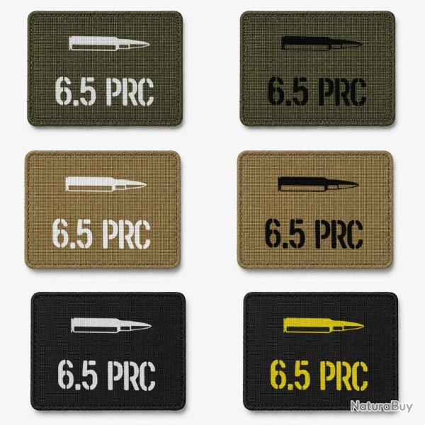 Patch velcro 6.5 PRC - �cusson tir sportif tiss� 10x7 cm