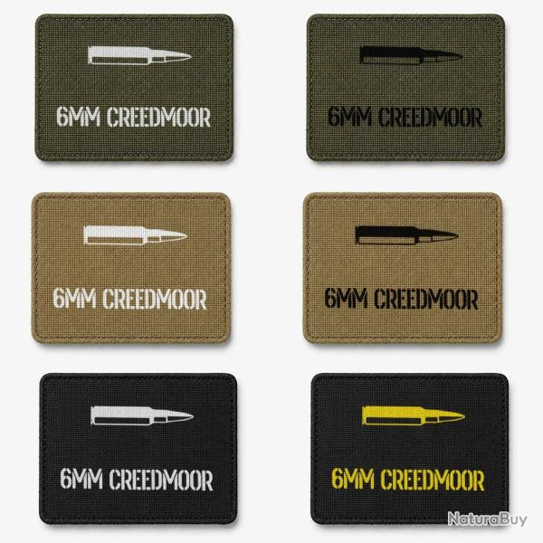 Patch velcro 6mm Creedmoor - �cusson tir sportif tiss� 10x7 cm