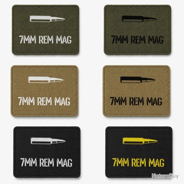 Patch velcro 7mm Rem Mag - �cusson tir sportif tiss� 10x7 cm
