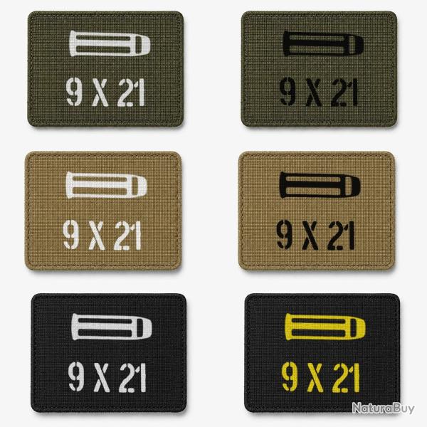Patch velcro 9x21 - �cusson tir sportif tiss� 10x7 cm