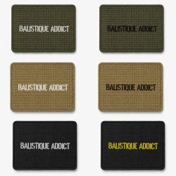 Patch velcro Balistique Addict - &Eacute;cusson tir sportif tiss&eacute; 10x7 cm