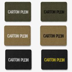 Patch velcro Carton Plein - &Eacute;cusson tir sportif tiss&eacute; 10x7 cm