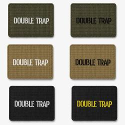 Patch velcro Double Trap - &Eacute;cusson tir sportif tiss&eacute; 10x7 cm