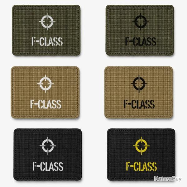 Patch velcro F-Class Cible - �cusson tir sportif tiss� 10x7 cm