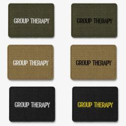 Patch velcro Group Therapy - &Eacute;cusson tir sportif tiss&eacute; 10x7 cm