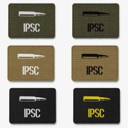 Patch velcro IPSC - &Eacute;cusson tir sportif tiss&eacute; 10x7 cm