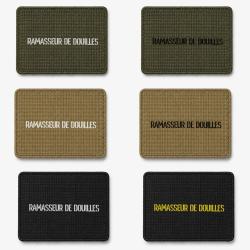 Patch velcro Ramasseur de Douilles - &Eacute;cusson tir sportif tiss&eacute; 10x7 cm