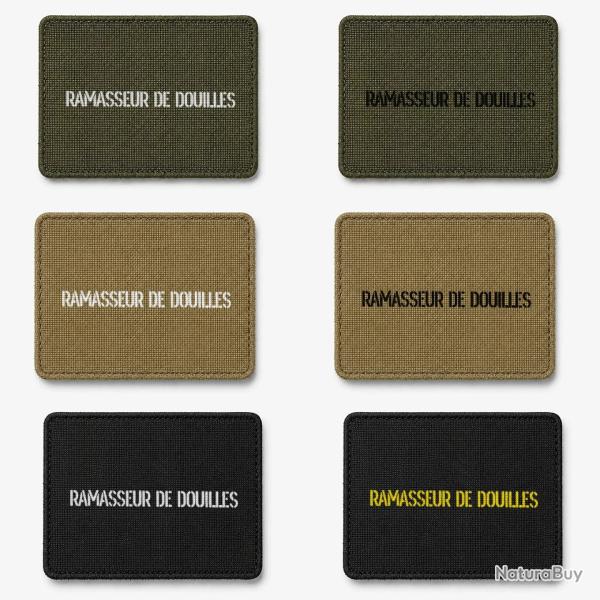Patch velcro Ramasseur de Douilles - �cusson tir sportif tiss� 10x7 cm