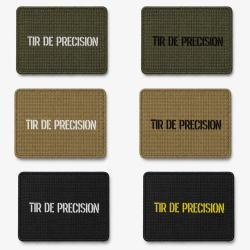 Patch velcro Tir de Pr&eacute;cision - &Eacute;cusson tir sportif tiss&eacute; 10x7 cm