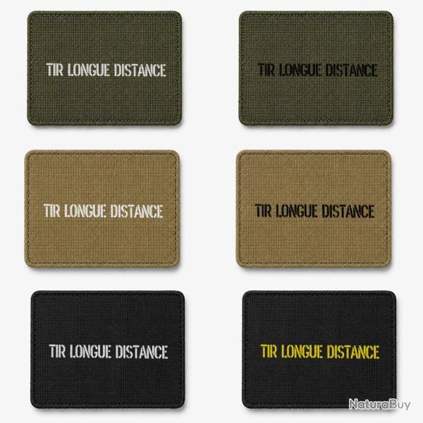 Patch velcro Tir Longue Distance - �cusson tir sportif tiss� 10x7 cm