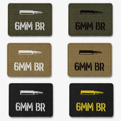 Patch velcro 6mm BR - &Eacute;cusson tir sportif tiss&eacute; 10x7 cm