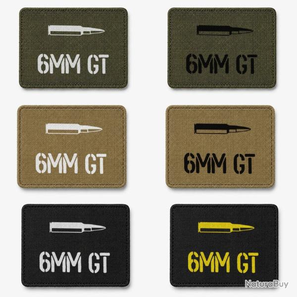 Patch velcro 6mm GT - �cusson tir sportif tiss� 10x7 cm