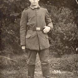 Photographie d'un jeune soldat allemand de la Premi&egrave;re Guerre mondiale- N&deg;8640