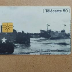 TELECARTE 50 ANS DU D-DAY 1944-1994 DEBARQUEMENT JUNO BEACH BERNIERES SUR MER 6 JUIN 1944