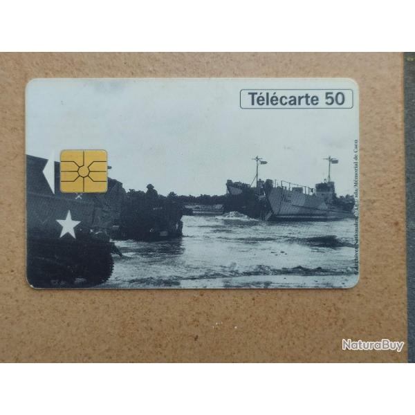 TELECARTE 50 ANS DU D-DAY 1944-1994 DEBARQUEMENT JUNO BEACH BERNIERES SUR MER 6 JUIN 1944