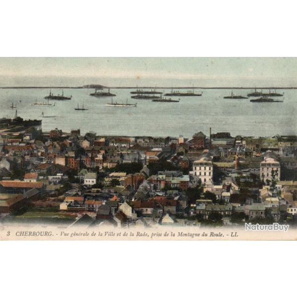 Carte Postale Cherbourg - Vue g�n�rale de la Ville et de la Rade - N�8647
