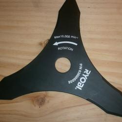 Lame trident d&eacute;broussailleuse Ryobi Neuve