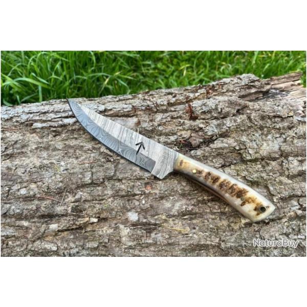 Couteau chasse type viking damas