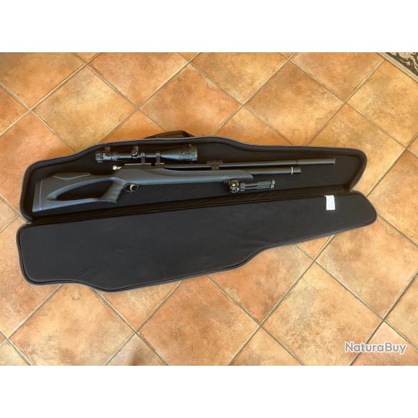 Pack sniper Carabine PCP Snowpeak M25 6,35mm 70 joules + accessoires-Tr�s bon �tat-Peu tir�