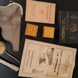 Bo&icirc;te vide pistolet le fran&ccedil;ais 6.35 lot accessoires manufrance