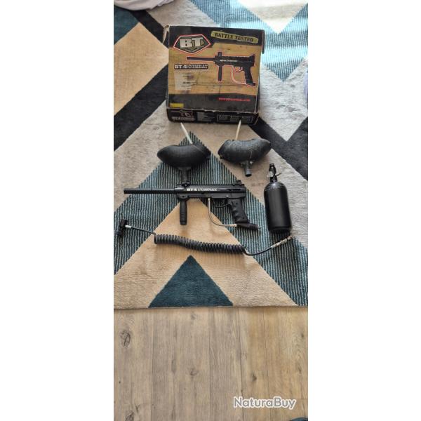 ?Pack Paintball BT-4 Combat + Bo�te + 2 Bouteilles + Mamba + 2 Loaders VL200