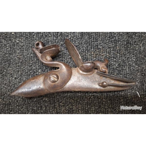 Platine pistolet � silex Beckers A Mastrich