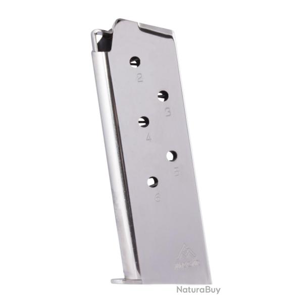 CHARGEUR COLT 1911 OFFICER 6RDS NICKEL 45ACP