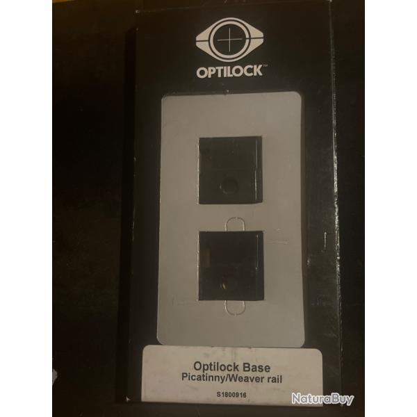 Base Optilock pour rail Picatinny/Weaver