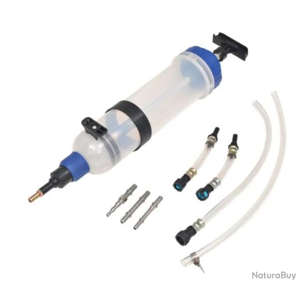 Seringue r�cup�ration carburant 1500 ml plastique m�tal �tanche
