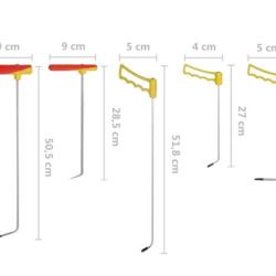 Kit d&eacute;bosselage sans peinture 5 pcs acier ressorts r&eacute;paration carrosserie