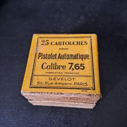 Boite vide de cartouches cal 7.65