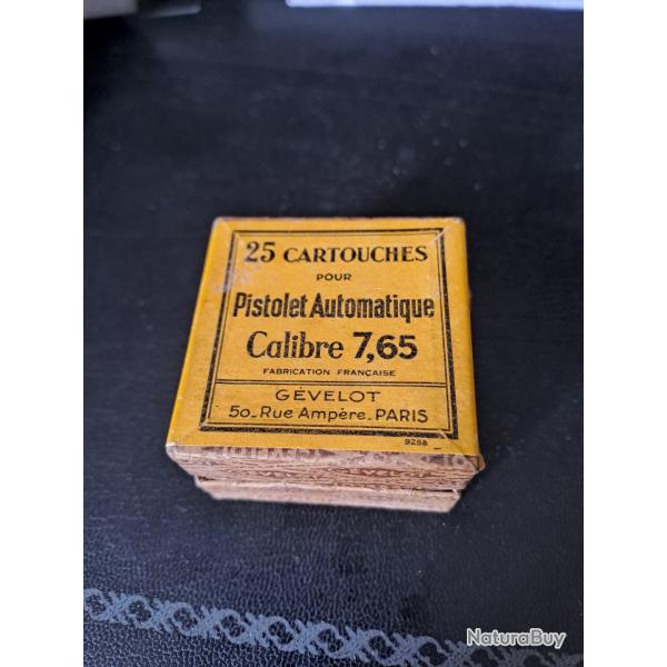 Boite vide de cartouches cal 7.65
