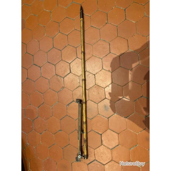 CANNE ANCIENNE DE PEINTRE EN BAMBOU