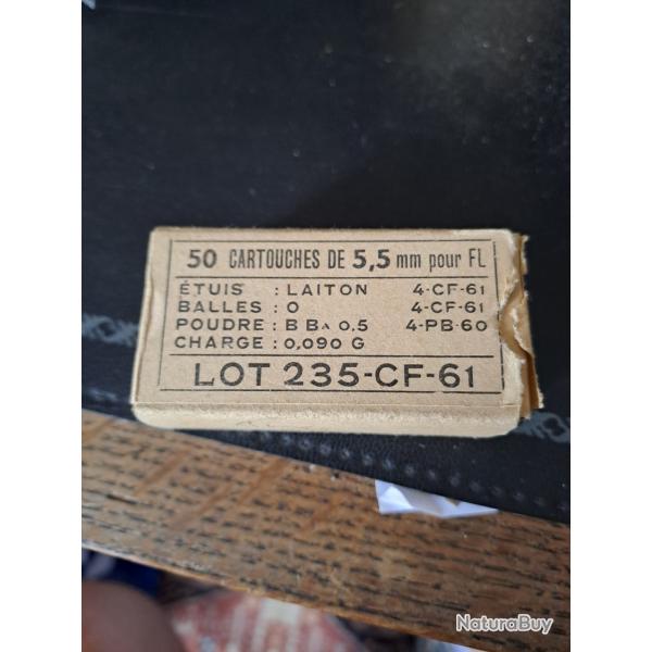 Boite vide de cartouches cal 5.5 mm