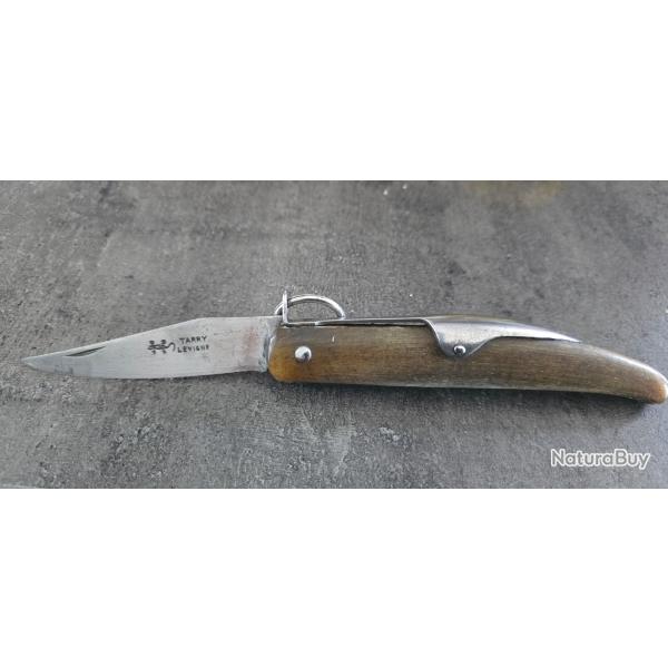 COUTEAU ANCIEN TARRY LEVIGNE MANCHE EN CORNE