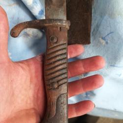 Titre :Ba&iuml;onnette allemande WW1 Meyerberg Kirschbaum & Cie Solingen avec fourreau
