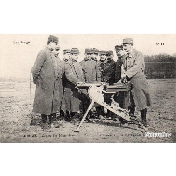 Carte Postale Ancienne - Bourges Centre des Mitrailleurs- N�8656