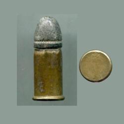 .380 Bulldog - balle plomb - percussion centrale interne - marquage en relief  : GG 380