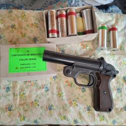 Pistolet de signalisation avec 10 fusee cal 4