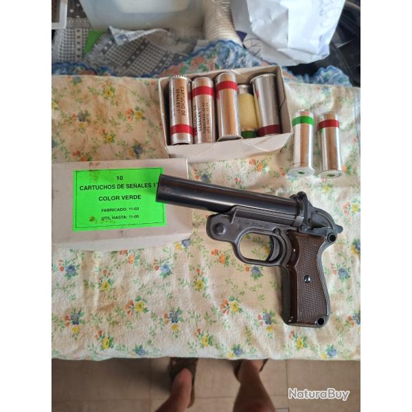 Pistolet de signalisation avec 10 fusee cal 4