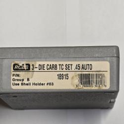 RCBS outils 45 ACP carbide + shell holder