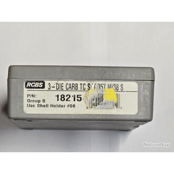 RCBS outils 38 spl / 357 mag carbide + shell holder