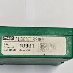 RCBS outils 222 remington + shell holder