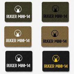 Patch velcro Ruger Mini-14 - &Eacute;cusson tir sportif tiss&eacute; 10x7 cm