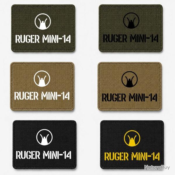 Patch velcro Ruger Mini-14 - �cusson tir sportif tiss� 10x7 cm