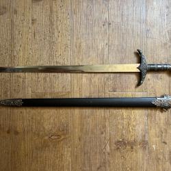 &Eacute;p&eacute;e m&eacute;di&eacute;vale de collection 120 cm - Acier non aff&ucirc;t&eacute; - Excellente qualit&eacute;