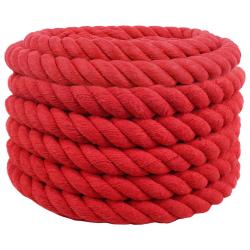 Corde Rouge 3 x 3 x 1000 cm Coton