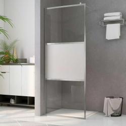 Paroi de douche &agrave; l'italienne &agrave; verre ESG demi-d&eacute;poli 115x195cm