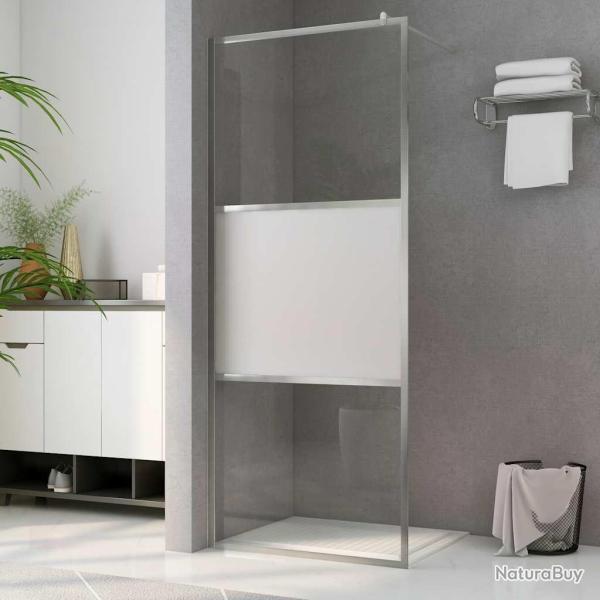 Paroi de douche � l'italienne � verre ESG demi-d�poli 115x195cm
